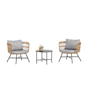 Bestseller sedia da pranzo con sedile in canna fatto a mano in Rattan <span class=keywords><strong>sedie</strong></span> tavoli divano divano per il tempo libero poltrona da giardino set - Product Image 3