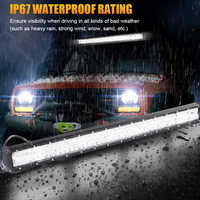 Nouvelles barres lumineuses LED tout-terrain Jie Shengguang JSG-17 de 12 à 30 pouces, faisceau combiné large/spot, phare antibrouillard pour SUV/ATV/camion, 60W, 9-36V, garantie 1 an