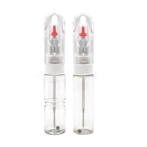 2 in1 trong suốt Chai PET Rỗng Xe reqair Bút Bộ dụng cụ cảm ứng lên sơn chai bút 10ml 20ml với bàn chải mềm - Product Image 3