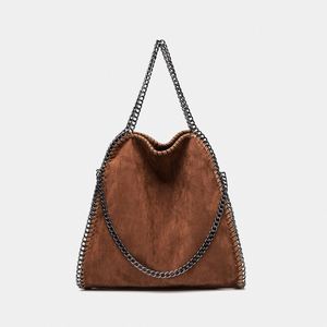 Sac à bandoulière pour femme, sac fourre-tout pliable en daim, sac à main, directement de l'usine - Product Image 3