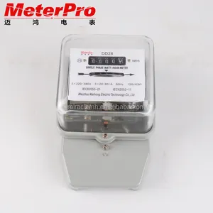 Tek fazlı elektromekanik metre analog indüksiyon kwh metre