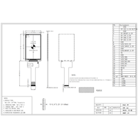 Modul Layar IPS Incell Terintegrasi 3,97 Inci 480*800 RGB24 Bit+SPI I2C 350cd/m² Layar Sentuh TFT LCD Industri untuk Perangkat Genggam