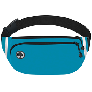 Échantillon gratuit Sac banane de course en nylon imperméable pour homme, Sac banane de ceinture pour homme, Sac banane de sport, Fabricant - Product Image 1