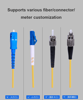 SC/LC/MPO de alta velocidad. UPC/PC/APC G657A1 G652D OM3 OM4 Cable de conexión de conector Simplex Duplex Core Drop Cable de conexión de fibra óptica
