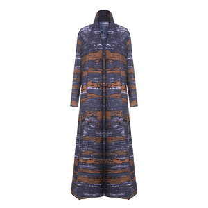 Abayas for Women Muslim Winter Anti-Wrinkle Pleated <b>Dress</b> <b>Cardigan</b> <b>Long</b> Sleeve Saudi Dubai Clothing Manufacturer Stock Fast - Product Image 4