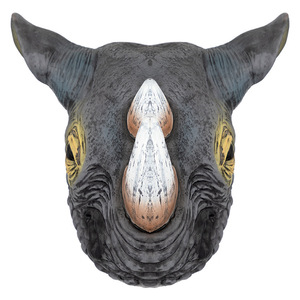 Maschera in Lattice a Forma di Rinoceronte per Adulti, Costume per Halloween e Natale, Accessori per Feste Divertenti e Stravaganti - Product Image 1