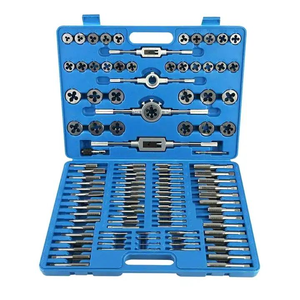 Jeu <span class=keywords><strong>de</strong></span> <span class=keywords><strong>tarauds</strong></span> <span class=keywords><strong>et</strong></span> <span class=keywords><strong>filières</strong></span> OEM 110 pièces M2-M18 en acier allié multifonction pour filetage <span class=keywords><strong>de</strong></span> tuyaux - Product Image 1