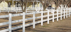 Ganado vinilo 3 rieles PVC 3 riel caballo paddock granja valla poste <span class=keywords><strong>Rancho</strong></span> <span class=keywords><strong>blanco</strong></span> - Product Image 4