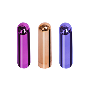 Premium IPX7 impermeabile vibratore proiettile 10 potenti modalità ABS con finitura metallizzata rosa/viola/oro USB ricaricabile - Product Image 2
