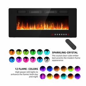 <span class=keywords><strong>Chimenea</strong></span> eléctrica independiente de 42 '/<span class=keywords><strong>50</strong></span>'/60 '/68'/72 "con sonido de madera, Color ardiente/llama/Opción de idioma francés para uso doméstico - Product Image 6