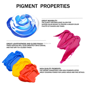 Pintura Acrílica Artecho 500ml Color Rojo Escarlata para Pintar sobre Vidrio, Lienzo y Papel - Product Image 5