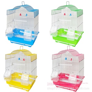 Small Parrot <strong>Bird</strong> Cage Solid Pattern Button Closure Eco-friendly Metal Frame <strong>Bird</strong> <strong>House</strong> Wholesale - Product Image 5