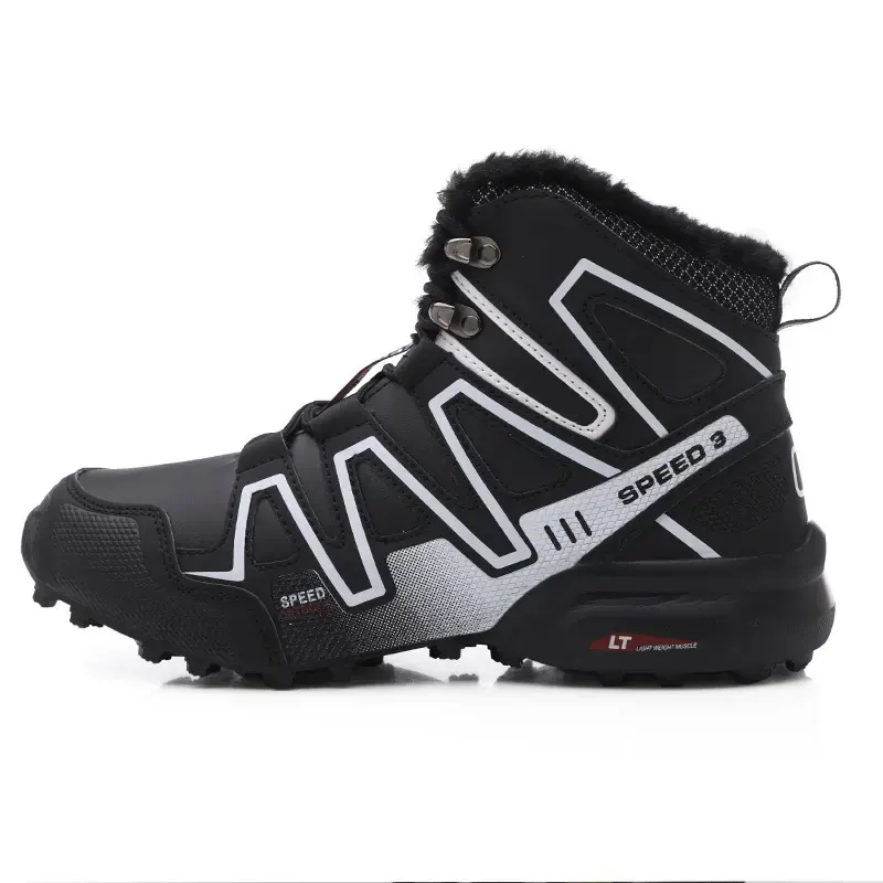 Drop Shipping Men's Solomon Fleece Lining Mid-Cut Outdoor Winter Hiking Trekking Shoes Boots