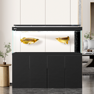 Grand aquarium domestique de 300 gallons personnalisable en gros Aquarium Arowana en verre transparent ultra blanc avec système de filtration - Product Image 2