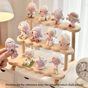 Support à cupcakes et à poupées en bois, présentoir à dessert à plusieurs niveaux pour les petites décorations artisanales - Product Image 2