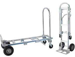 Chariot pliant Hanak R14 avec roues à frein en caoutchouc, chariot à main <span class=keywords><strong>convertible</strong></span>, capacité de 440 lb, chariot à main en aluminium, chariot 3 en 1 - Product Image 5