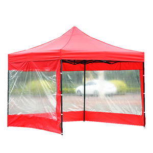 PIXINGKE Tente <span class=keywords><strong>de</strong></span> réception pliable <span class=keywords><strong>3x3</strong></span> avec parois transparentes, tissu 600D imperméable et anti-UV, robuste, pour salons professionnels - Product Image 5