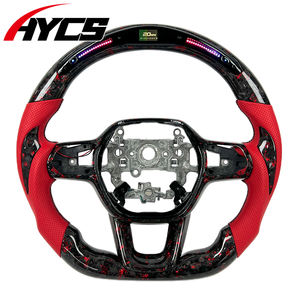 Accesorios Interiores para Automóviles Honda Civic Accord <span class=keywords><strong>de</strong></span> 11.ª Generación, Estilo Deportivo, Volante Personalizado <span class=keywords><strong>de</strong></span> Fibra <span class=keywords><strong>de</strong></span> Carbono Forjada con Pantalla LED <span class=keywords><strong>de</strong></span> RPM - Product Image 1