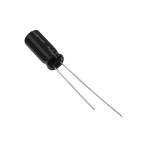 Condensateur radial TH original à traversage de trou 47 µF 16YXA47MEFC5X11 CAP ALUM 47UF 20% 16V - Product Image 1