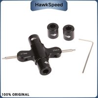 Kunci Pas Ratchet Satu Arah M3 M5 5.5/8mm Soket 1.5/2.0mm Alat Hex untuk Mur Motor Drone FPV 3-5 inci Pelepasan Cepat