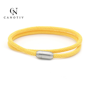 Bracciale da Uomo di Alta Qualità, Gioiello Nautico con Ancora in Argento e Corda, Chiusura con Fermagli - Product Image 2