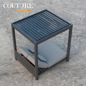 Muebles de aluminio de alta costura para jardín, sillas de salón de natación ajustables para playa, dosel para sombra de <span class=keywords><strong>Poo</strong></span> - Product Image 6