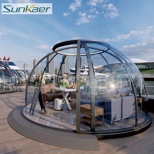 Livraison rapide en aluminium polycarbonate verre étanche boîtier extérieur tentes Igloo maison pour pool house dôme piscine - Product Image 4