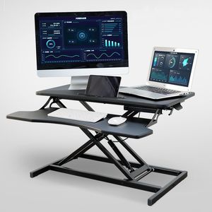 Standing <b>Desk</b> Height Adjustable Metal Office Workstation Ergonomic Computer <b>Desk</b> Top Mount - Product Image 2
