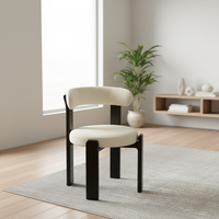 Luxuriöser Hochhocker für Esszimmer und Wohnzimmer Metallrahmen Eisen-Hochstuhl mit Lammfell Barhocker Elegantes Möbelstück