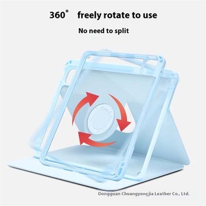 Có thể tháo rời Folio trường hợp đối với Xiaomi pad7s Pro 12.5-inch bảo vệ PU Tablet Bìa BT Bàn phím không dây xoay từ acrylic - Product Image 5