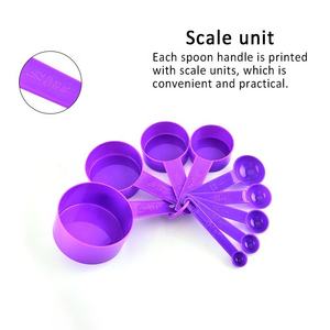 पर्यावरण के अनुकूल प्लास्टिक पाक उपकरण 9-टुकड़ा रंगीन संयोजन मापने चम्मच उपकरण सेट - Product Image 4