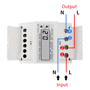 <span class=keywords><strong>SINOTIMER</strong></span> DDS548 230VAC 50Hz,30(100)A1600imp/kWh เครื่องวัดพลังงานไฟฟ้าแบบเฟสเดียว 2 สาย 4P พร้อมจอ LCD ติดตั้งบนราง DIN - Product Image 3