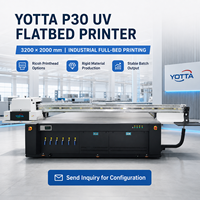Impresora UV Digital de Gran Formato Yotta, Impresoras de Cama Plana para PVC, Azulejos de Cerámica, Vidrio, Cuero y Aplicaciones de Etiquetas
