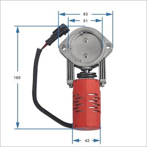 Kit de válvula automática de corte de escape eléctrico <span class=keywords><strong>Serie</strong></span> 2 en 1 SS304 de venta superior con control remoto - Product Image 3