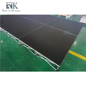 Escenario Modular de 20 cm de Altura, Plataforma de Escenario Elevada de Aluminio Resistente de 1.22 m x 1.22 m - Product Image 4
