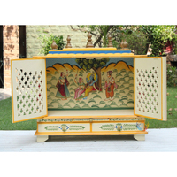 Autel indien fait à la main en bois pooja mandap ghar pour le culte nouvelle arrivée décoration mandap Fabriqué pour l'élégance et la spiritualité