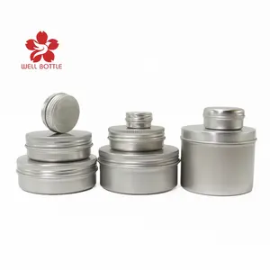 5g 10g 15g 25g 30g 50g 80g 100g 120g 150g 200g 250g 300g 500g metal aluminum cosmetic cream candle tin box jar AR-01B