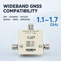 Répartiteur de signal GNSS large bande 1 entrée 2 sorties 1,1-1,7 GHz, diviseur RF 50Ω Type N pour test de récepteurs de topographie