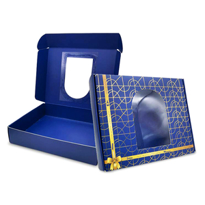 Bán buôn tùy chỉnh in logo bưu phẩm gấp Quà tặng hộp giấy các tông màu đen vận chuyển sóng bao bì bưu phẩm hộp tùy chỉnh - Product Image 2