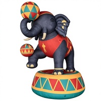 Éléphant de cirque gonflable géant personnalisé en tissu Oxford durable de haute qualité pour décorations d'événements en extérieur