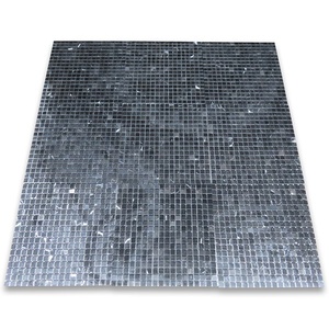 Raffiner l'approvisionnement en pierre Nero Marquina carrelage mosaïque carré en marbre noir poli petit pixel - Product Image 2