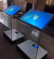 Pantalla Táctil OLED Transparente de 30 Pulgadas, Resolución 1366x768, Tiempo de Respuesta de 8ms, Táctil Capacitiva de 10 Puntos, para Interiores, Ascensores, OEM, Piso