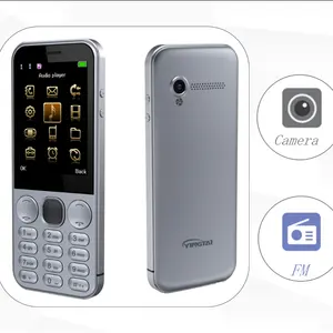 Qwerty Keypad Ponsel Android 2G, Hitam, Abu-abu, Keypad Ramping GSM, SIM Ganda