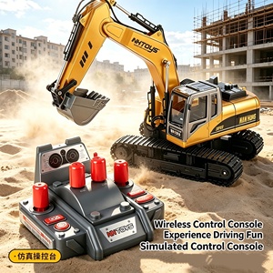 <span class=keywords><strong>Mini</strong></span>-excavatrice télécommandée DWI 15 canaux en alliage, échelle 1/20, avec chargeur USB – Modèle expert - Product Image 2