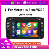 Pour mercedes-benz classe E tableau de bord MP3 autoradio stéréo lecteur multimédia Android Auto GPS Navigation écran partagé RAM USB