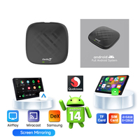 Wifi6 Carlinkit Tbox S1B Qualcomm 64Gb 128Gb Système Android 14 6-en-1 Mirrorlink Casting Sans Fil Youtube Carplay Android Auto