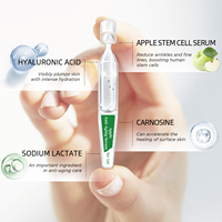 Ampoule anti-âge pour le visage avec cellules souches de pomme pour la réduction des rides et le rajeunissement de la peau-Sérum hydratant