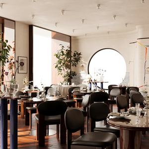 Comptoir d'affichage de restaurant écologique à éclairage LED de luxe avec ton noir personnalisé pour la décoration intérieure - Product Image 6