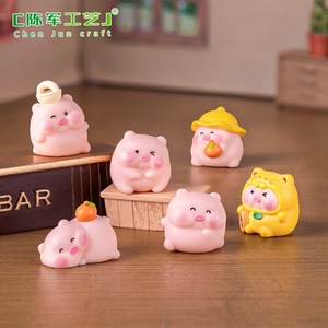 Linda <span class=keywords><strong>casa</strong></span> <span class=keywords><strong>de</strong></span> <span class=keywords><strong>muñecas</strong></span> <span class=keywords><strong>de</strong></span> cerdito que trae dinero, decoraciones Diy, bolsa ciega, accesorios, mesa <span class=keywords><strong>de</strong></span> coche, Mini adornos - Product Image 3