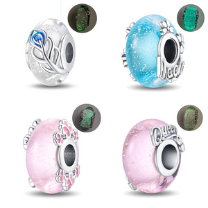 Silver-plated white brass isolation <b>beads</b>, floral pattern, fashion jewelry, women's jewelry gift - Product Image 1